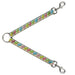 Dog Leash Splitter - Flip Flops2 Aqua/Multi Color Dog Leash Splitters Buckle-Down   