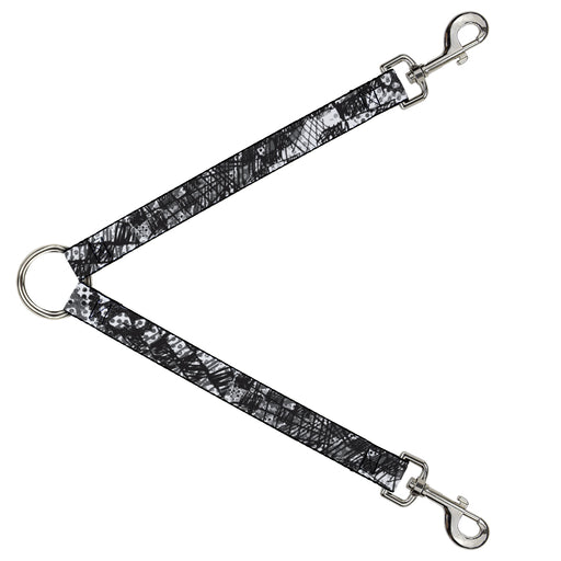 Dog Leash Splitter - Grunge Gears Black/White Dog Leash Splitters Buckle-Down   