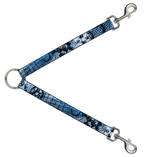 Dog Leash Splitter - Grunge Gears Blue Dog Leash Splitters Buckle-Down   