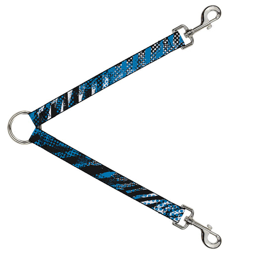 Dog Leash Splitter - Grunge Tread Blue Dog Leash Splitters Buckle-Down   