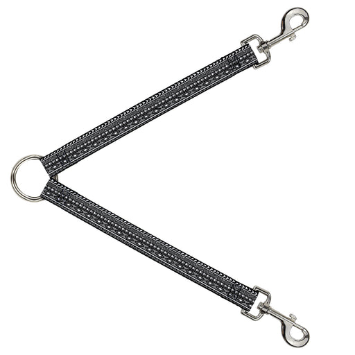 Dog Leash Splitter - Geometric5 Grays/Black/White Dog Leash Splitters Buckle-Down   