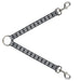 Dog Leash Splitter - Geometric Diamond2 Black/White/Black Dog Leash Splitters Buckle-Down   