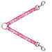 Dog Leash Splitter - Hibiscus Neon Pink/White Dog Leash Splitters Buckle-Down   