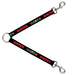 Dog Leash Splitter - HATER Black/Red/Rainbow Fade Dog Leash Splitters Buckle-Down   