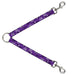 Dog Leash Splitter - Hibiscus Collage Purple Shades Dog Leash Splitters Buckle-Down   