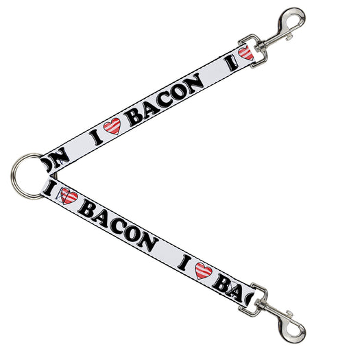 Dog Leash Splitter - I "Heart" BACON White/Black/Bacon Dog Leash Splitters Buckle-Down   