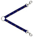 Dog Leash Splitter - Indiana Flag Torch CLOSE-UP Navy Blue Gold Dog Leash Splitters Buckle-Down   