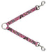 Dog Leash Splitter - Lucky CLOSE-UP Pink Dog Leash Splitters Buckle-Down   