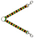 Dog Leash Splitter - Lines Black/Gold/Pink/Green Dog Leash Splitters Buckle-Down   