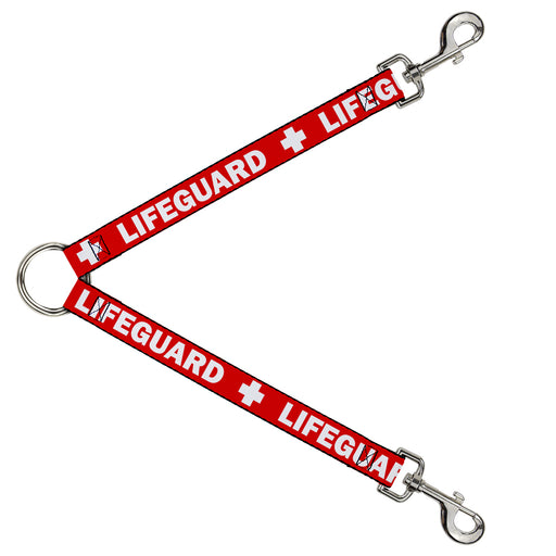 Dog Leash Splitter - LIFEGUARD/Logo Red/White Dog Leash Splitters Buckle-Down   