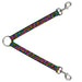Dog Leash Splitter - Mini Hearts Black/Multi Neon Dog Leash Splitters Buckle-Down   