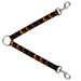 Dog Leash Splitter - Mud Flap Girl Repeat Black/Orange Fade Dog Leash Splitters Buckle-Down   