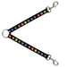 Dog Leash Splitter - Nautical Star Black/Multi Color Dog Leash Splitters Buckle-Down   