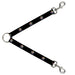 Dog Leash Splitter - Nautical Star Black/White/Multi Color Dog Leash Splitters Buckle-Down   