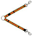 Dog Leash Splitter - NO CHANCE BRO Black/Yellow/Red Dog Leash Splitters Buckle-Down   