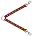 Dog Leash Splitter - Navajo Orange/Purple/Yellow/Pink/Green/Black Dog Leash Splitters Buckle-Down   