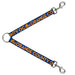 Dog Leash Splitter - ORANGE COUNTY/Wave Icon Blue/Orange Dog Leash Splitters Buckle-Down   