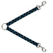 Dog Leash Splitter - Plaid Black/Turquoise/Gray Dog Leash Splitters Buckle-Down   