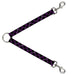 Dog Leash Splitter - Plaid Black/Purple/Gray Dog Leash Splitters Buckle-Down   