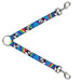 Dog Leash Splitter - Pandas & Rainbows w/Stars Dog Leash Splitters Buckle-Down   