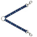 Dog Leash Splitter - Rings Turquoise/White/Fuchsia Dog Leash Splitters Buckle-Down   