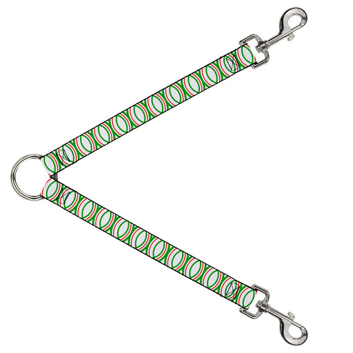 Dog Leash Splitter - Rings White/Green/Red Dog Leash Splitters Buckle-Down   