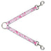 Dog Leash Splitter - Splatter White/Pink Dog Leash Splitters Buckle-Down   