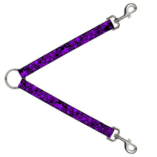Dog Leash Splitter - Stargazer Black/Purple Dog Leash Splitters Buckle-Down   