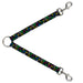 Dog Leash Splitter - Sketch Stars Black/Multi Color Dog Leash Splitters Buckle-Down   