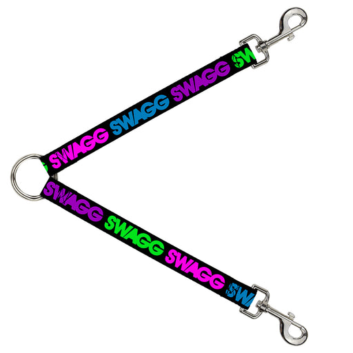 Dog Leash Splitter - SWAGG Black/Hot Pink/Turquoise/Purple/Neon Green Dog Leash Splitters Buckle-Down   