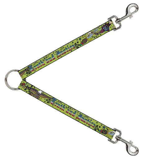 Dog Leash Splitter - Truth and Justice Green Dog Leash Splitters Buckle-Down   