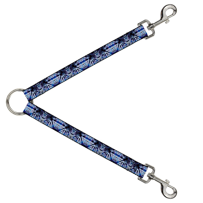 Dog Leash Splitter - Tie Dye Purple/Blue Dog Leash Splitters Buckle-Down   