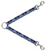 Dog Leash Splitter - Tie Dye Purple/Blue Dog Leash Splitters Buckle-Down   