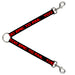 Dog Leash Splitter - TOO EPIC TO FAIL Weathered Black/Red Dog Leash Splitters Buckle-Down   