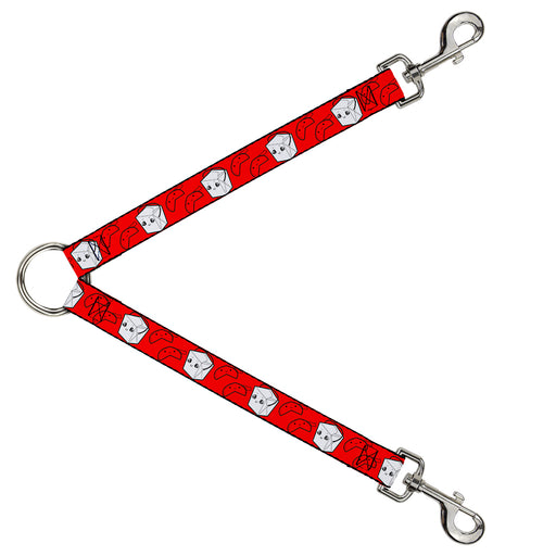 Dog Leash Splitter - Take Out/Fortune Cookies Red Dog Leash Splitters Buckle-Down   
