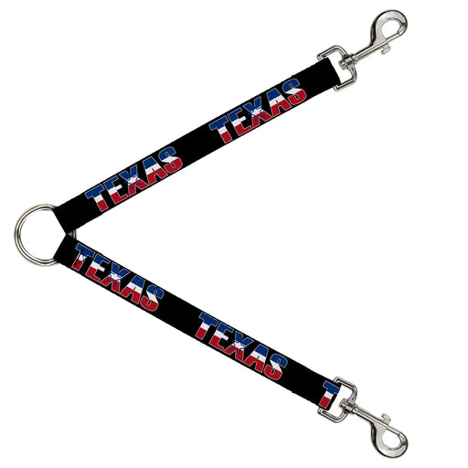 Dog Leash Splitter - TEXAS w/Star Black/White/Blue/Red Dog Leash Splitters Buckle-Down   