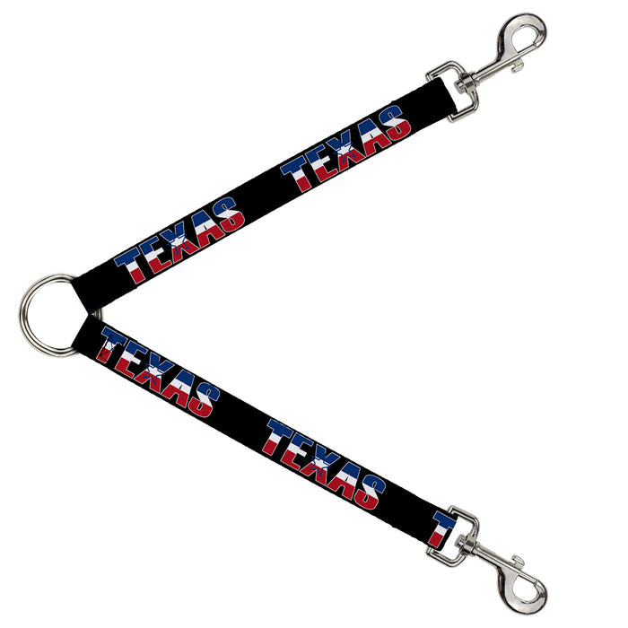 Dog Leash Splitter - TEXAS w/Star Black/White/Blue/Red Dog Leash Splitters Buckle-Down   