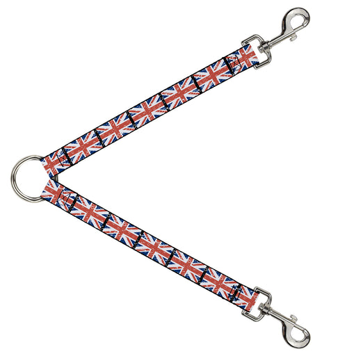 Dog Leash Splitter - United Kingdom Flags Weathered Dog Leash Splitters Buckle-Down   