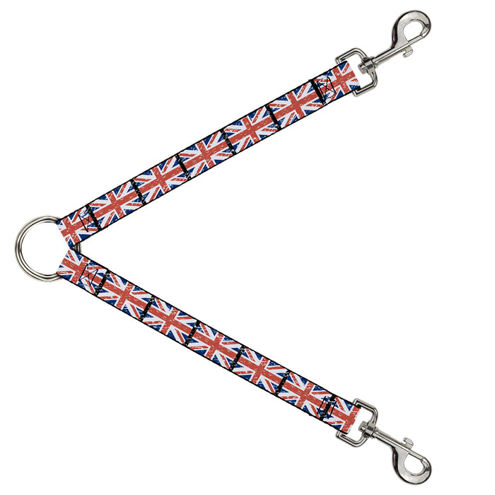 Dog Leash Splitter - United Kingdom Flags Weathered Dog Leash Splitters Buckle-Down   