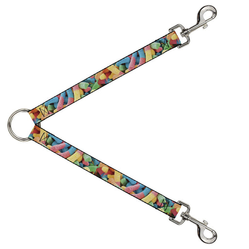 Dog Leash Splitter - Vivid Sour Worms Stacked Dog Leash Splitters Buckle-Down   