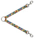 Dog Leash Splitter - Vivid Sour Worms Stacked Dog Leash Splitters Buckle-Down   