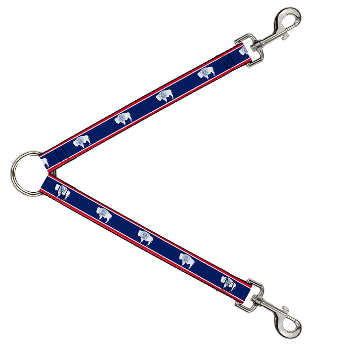 Dog Leash Splitter - Wyoming Flags Dog Leash Splitters Buckle-Down   