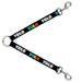 Dog Leash Splitter - YOLO Black/Multi Color Dog Leash Splitters Buckle-Down   