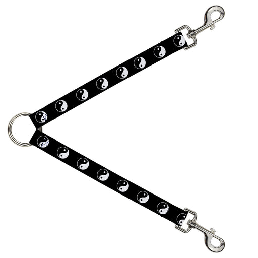 Dog Leash Splitter - Ying Yang Symbol Black/White Dog Leash Splitters Buckle-Down   