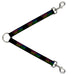 Dog Leash Splitter - YOUNG WILD AND FREE Outline Black/Multi Neon Dog Leash Splitters Buckle-Down   