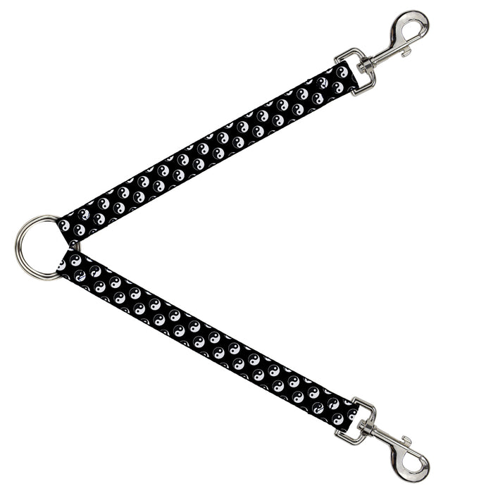 Dog Leash Splitter - Yin Yang Monogram Black/White Dog Leash Splitters Buckle-Down   
