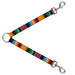 Dog Leash Splitter - Zarape2 Vertical Multi Color Stripe Dog Leash Splitters Buckle-Down   