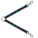 Dog Leash Splitter - Zebra Black/Blue/Green/Pink/Purple Dog Leash Splitters Buckle-Down   