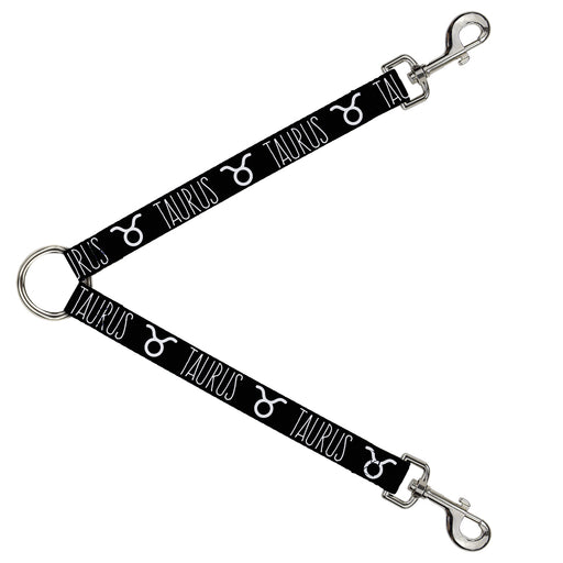 Dog Leash Splitter - Zodiac TAURUS/Symbol Black/White Dog Leash Splitters Buckle-Down   