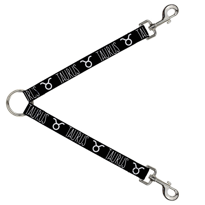 Dog Leash Splitter - Zodiac TAURUS/Symbol Black/White Dog Leash Splitters Buckle-Down   